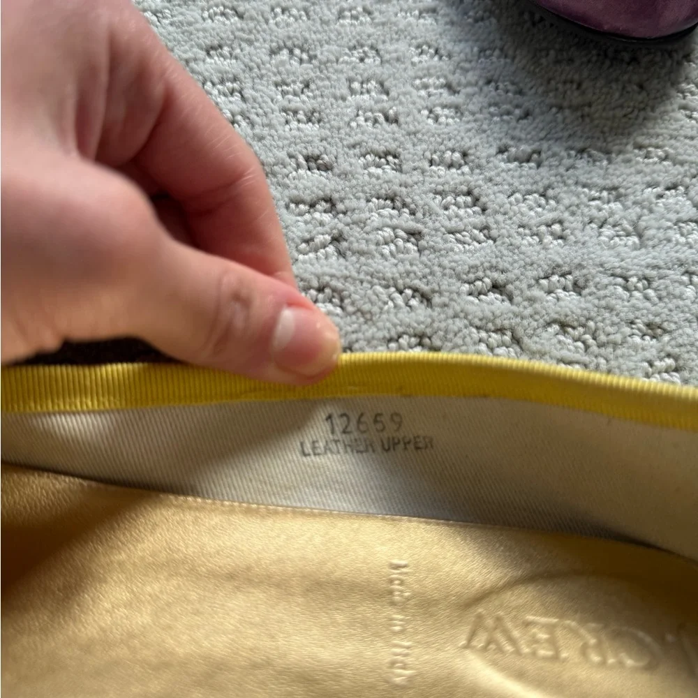 Tory Burch Miller Purple Flats & JCrew vibrant yellow flats - Picture 8 of 16